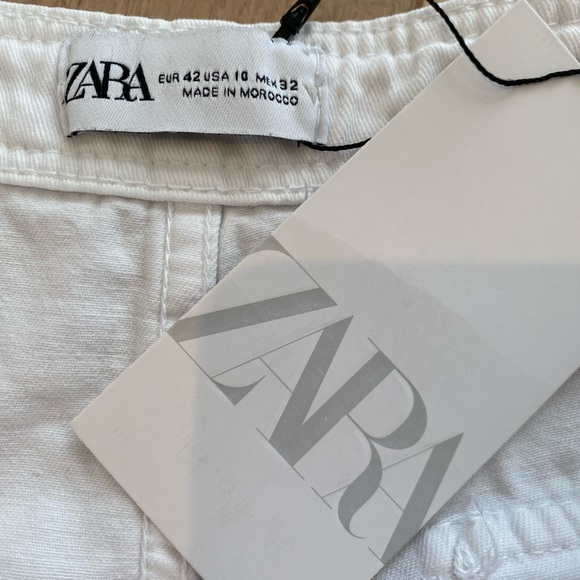 NWT Zara Wide Leg Cargo Pant, Size 10 - Picture 11 of 11